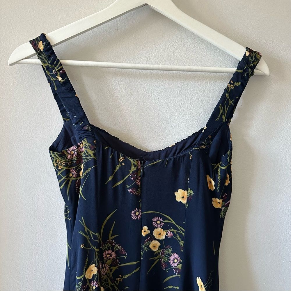 Reformation Peridot Side Slit Midi Dress in Mademoiselle - Picture 5 of 9